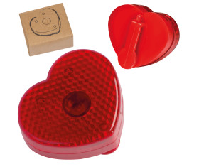 Flashlight clip in heart shape